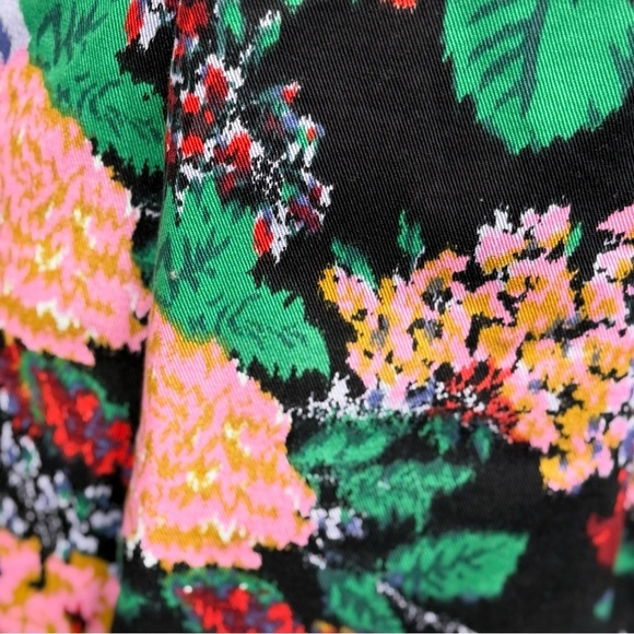 J CREW Adachi Black Floral Mercy Sheath Dress 8 Knee Length Multicolor Jacquard - Picture 8 of 14